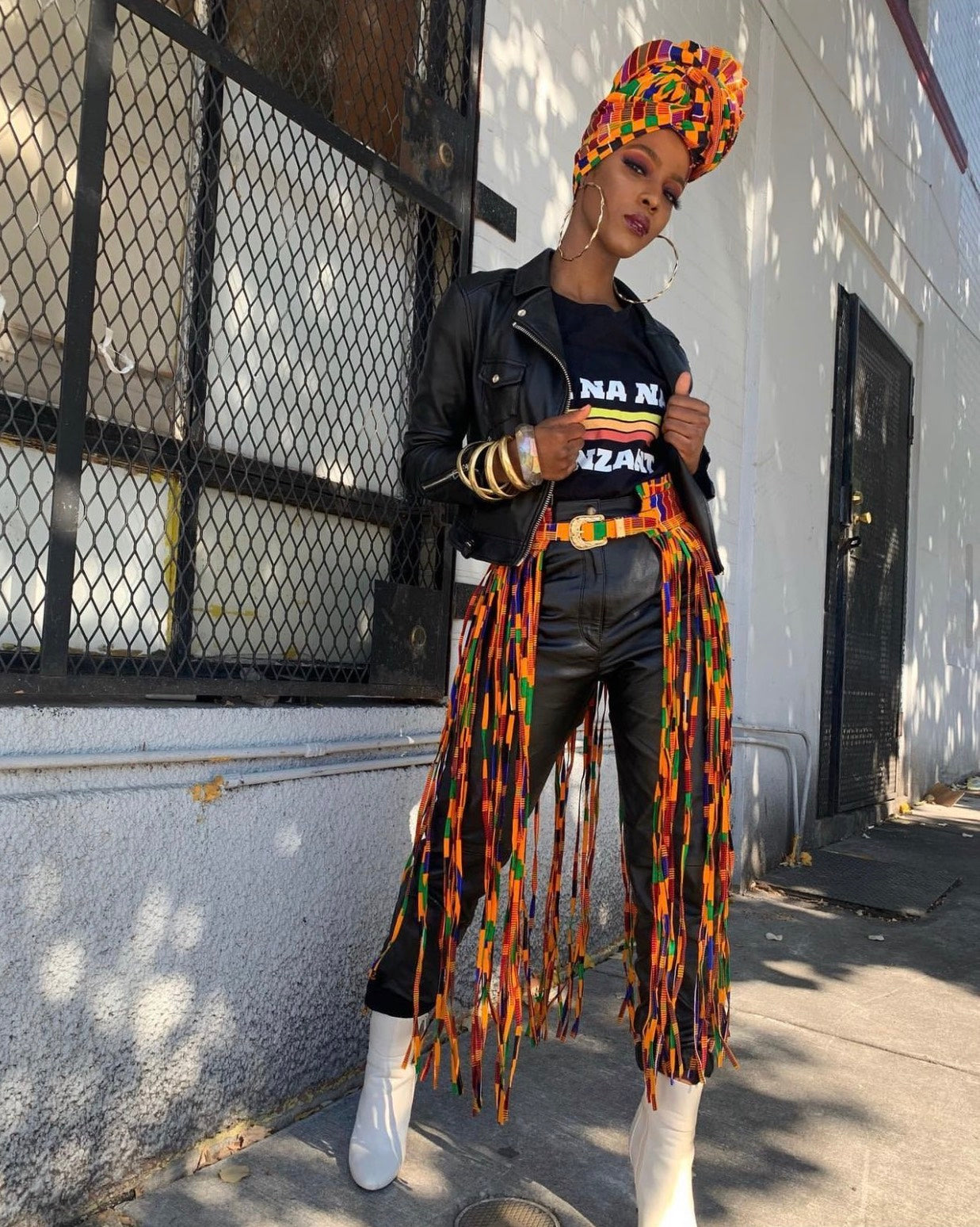 KENTE Fringe Belt
