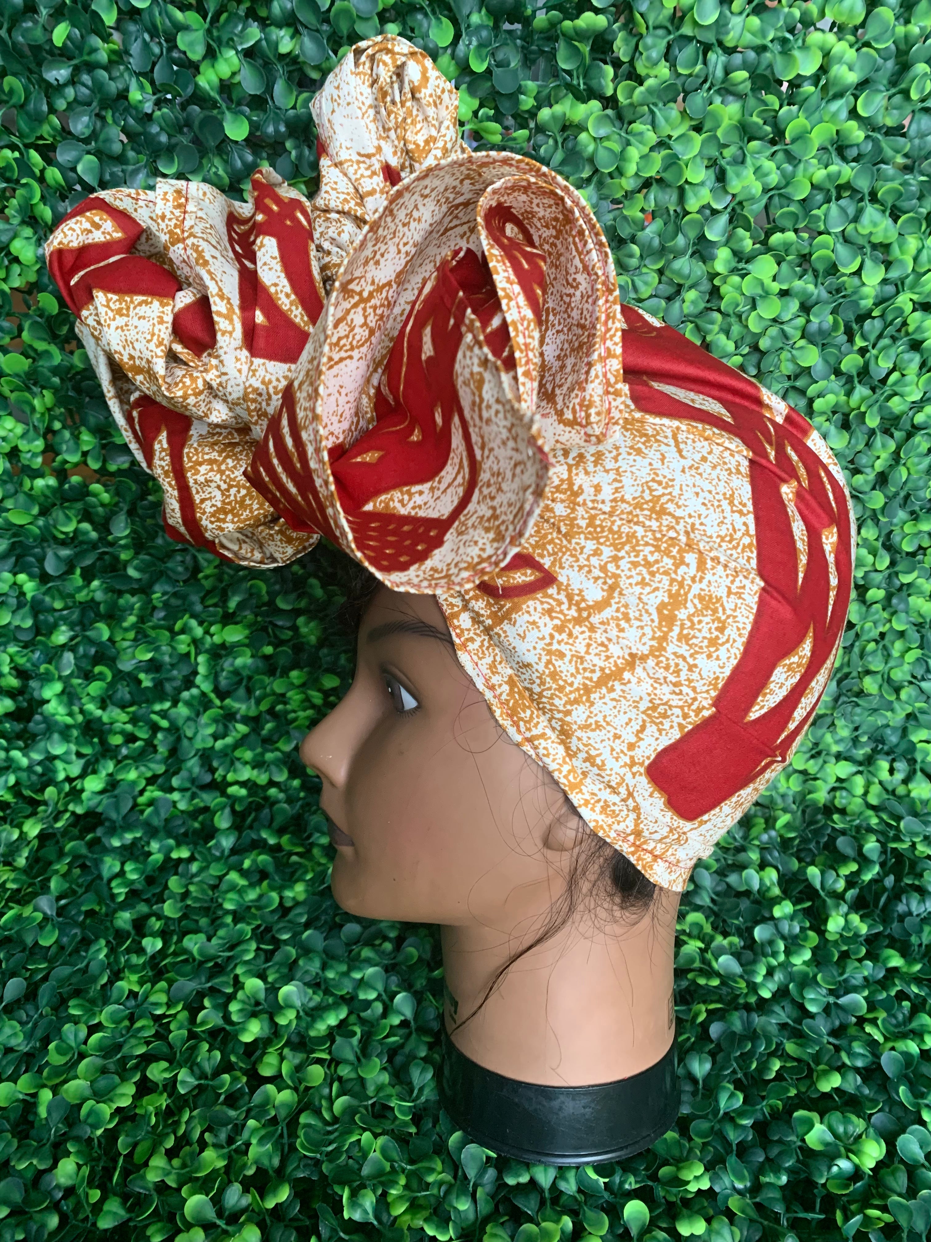Red Neutral Headwrap
