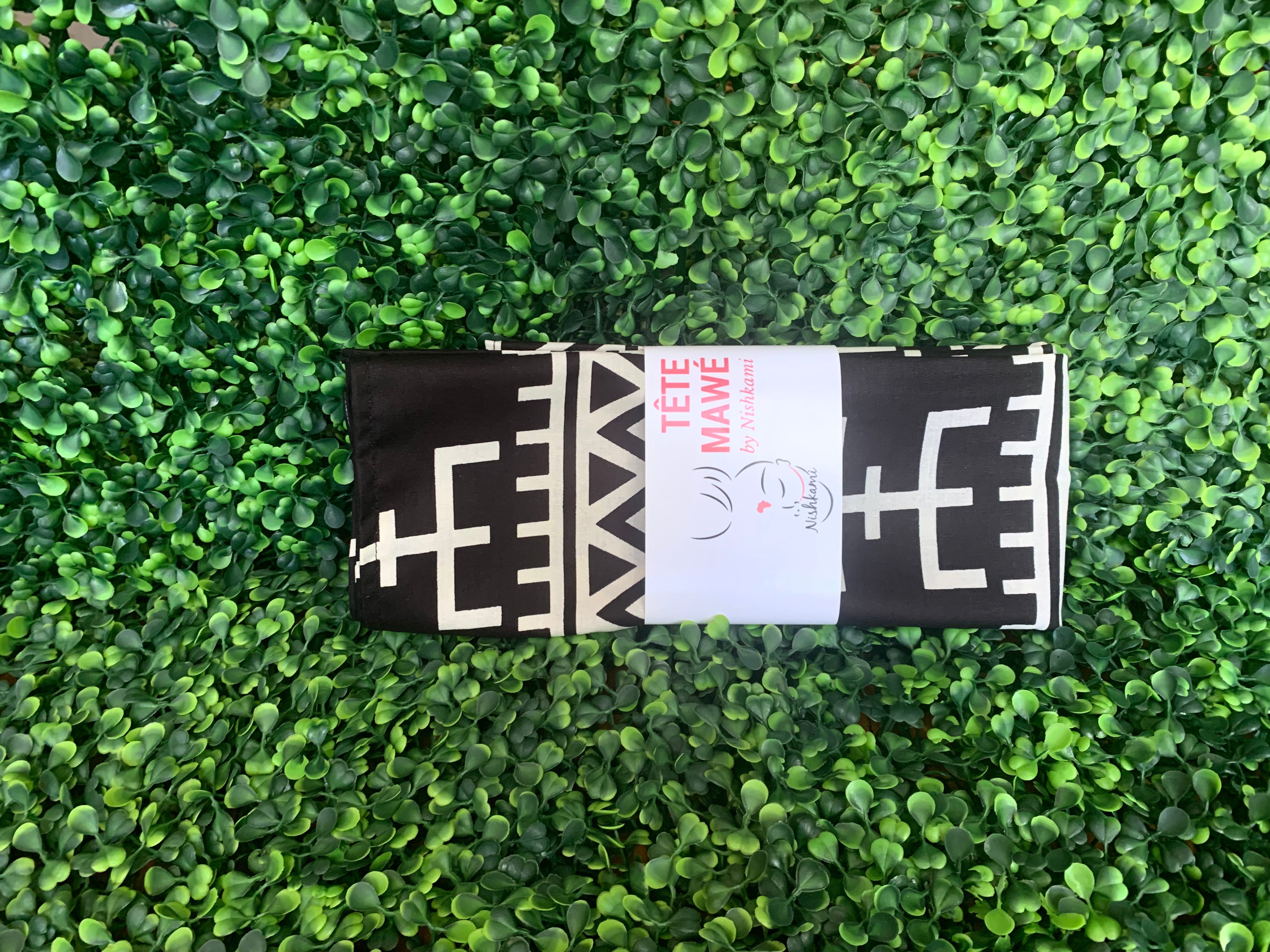 Black Tribal Head wrap