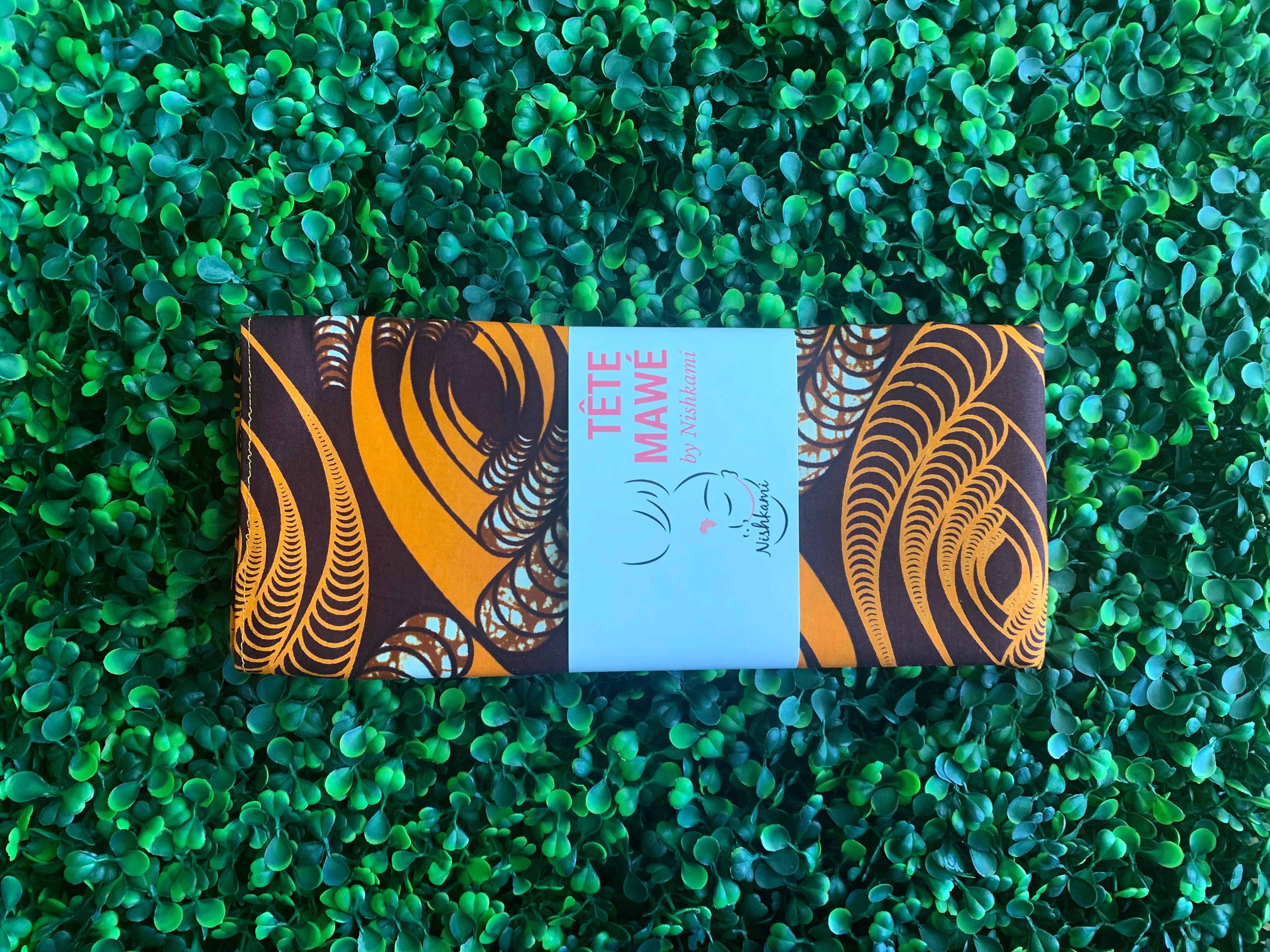 Brown & Orange Headwrap