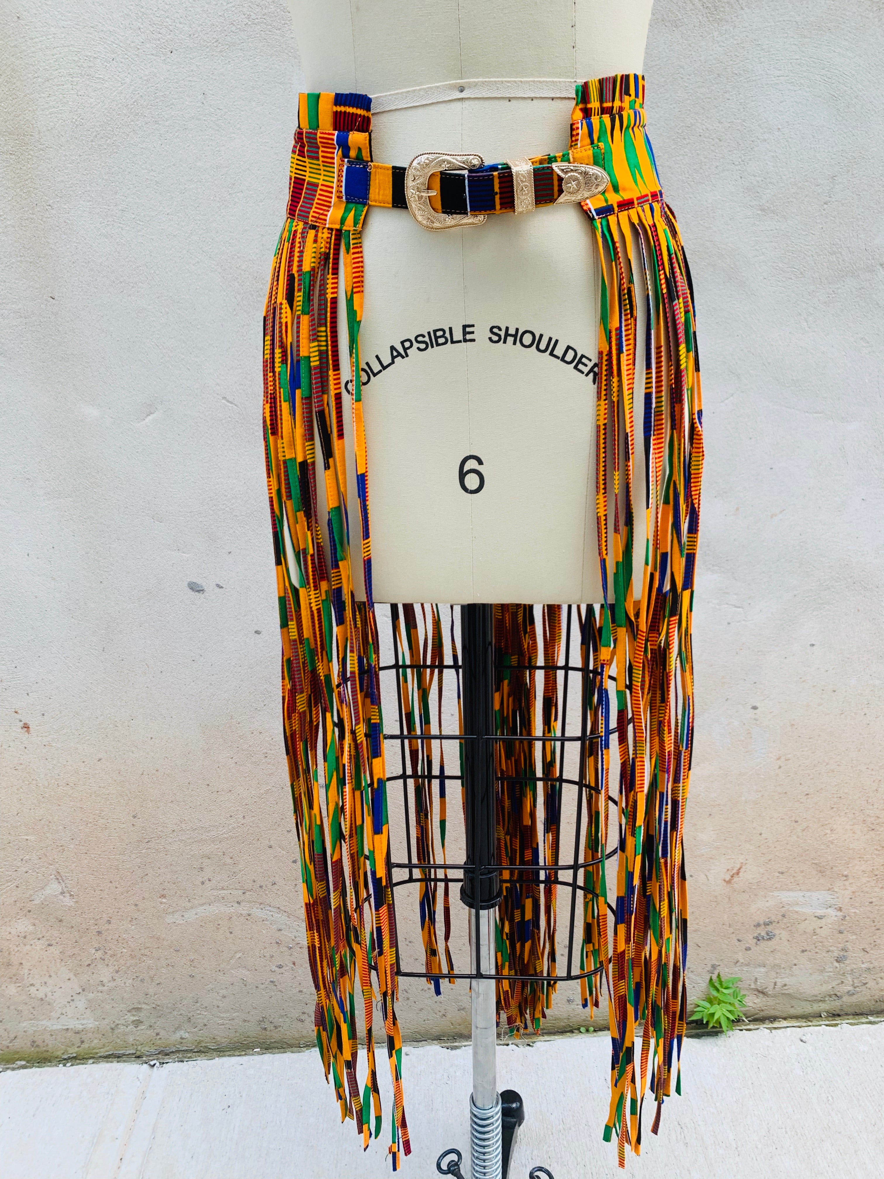 KENTE Fringe Belt