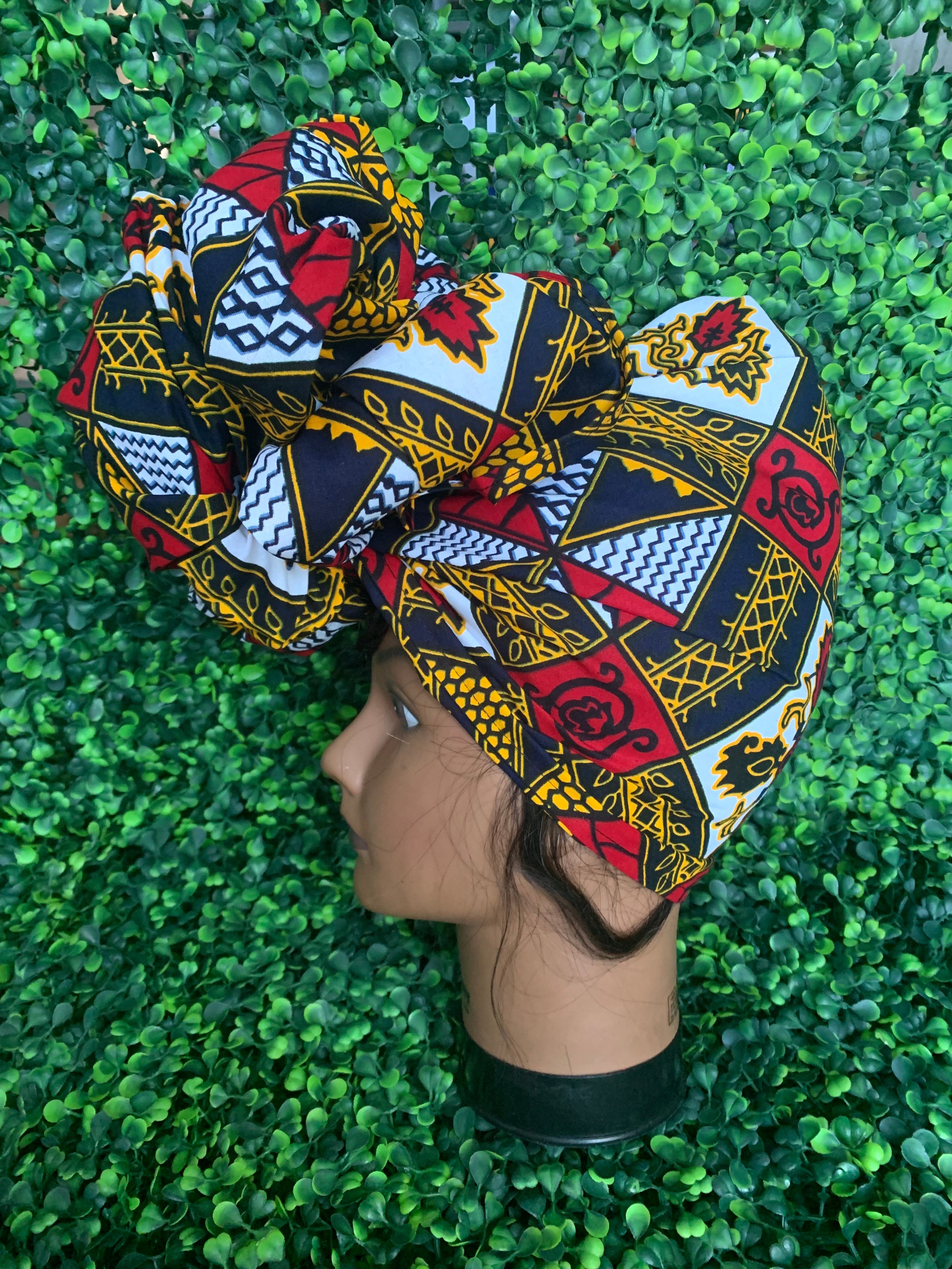 Mixed Red Headwrap