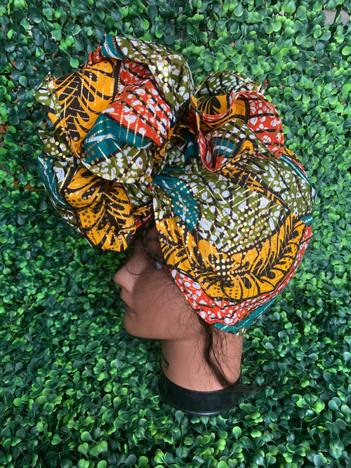 Gold & Olive Headwrap