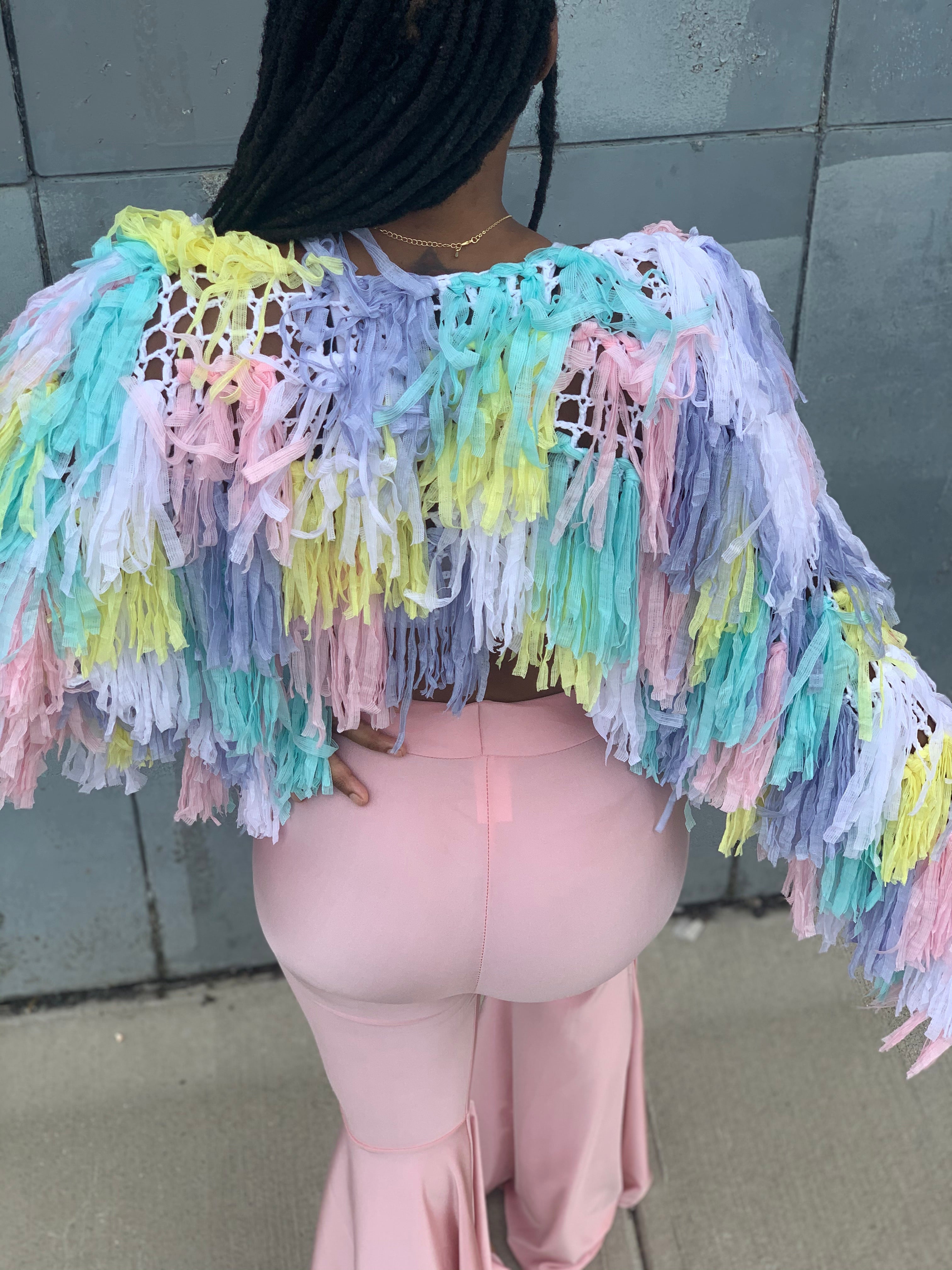 Cotton Candy Shag Top